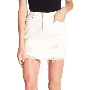 Women’s Articles of society denim distressed skirt
